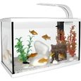 Aquarium Poisson Équipé 20 Litres Scalaire 40 Blanc - Capac-0