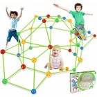 OKUMGGYJ Tente pour enfants, kit de construction de cabine pour enfants Fort bricolage, jouet de tente de tunnel de chateau, intérieur