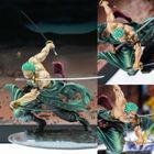 BRAND Figurine One Piece Zoro Collection 3000 pièces - Jouet japonais PVC 21cm - Mixte Vert
