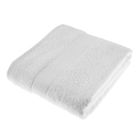 HOMESCAPES Serviette 100% Coton Blanc 100 x 180 cm