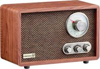 Radio en bois avec Bluetooth,Système compact nostalgique,USB,FM,AM,Chaîne musicale style rétro, Radio de cuisine,Radio nostalgie