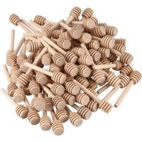 Lot de 100 Mini bâtonnets à Miel, emballés Individuellement, pour Bocal à Miel Distributeur de Miel Miel, dragées de fête de Mariage