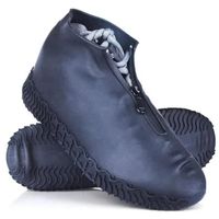Couvre Chaussures Imperméables, Couvre Chaussures en Silicone Réutilisables avec Semelle Renforcée Antidérapante,L