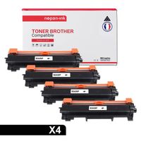 NOPAN-INK -- x4 Toners BROTHER TN-2420 compatibles Brother HL-L2350DW-L2310D-L2357DW-L2375DW-L2370DN,Brother