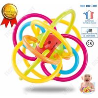 LCC® Balle en caoutchouc hochet moderne pour molaire bébé jouet infantile coloré balle créative éducative, Jouet Éducatif 0-12 Mois