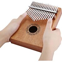 Piano Pouce 17 Touches Kalimba doigt portable Instrument de musique en bois