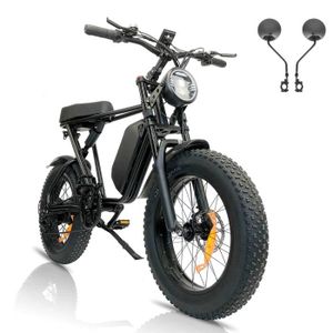 JANOBIKE E20 20'' vélos électriques 1000W 48V/12.8AH 50km/h velo assistance électrique  adulte 7 vitesses VTT électrique - Cdiscount Sport