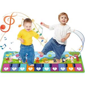 INSTRUMENT DE MUSIQUE Tapis De Piano,Tapis Musical Pour Enfants Avec 8 Sons D'Instruments,Éducation Précoce Pour Bébé,Danse,Musique,Clavier De Pia[b439]