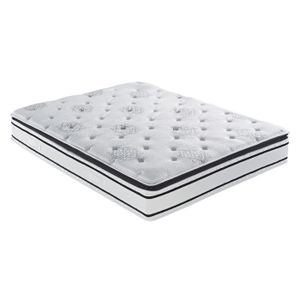 Matelas /à Ressorts ensach/és ind/épendant avec Une Couche de Mousse /à m/émoire et 9 Zones diff/érentes orthop/édique 80x190 100/% Made in Italy Ergonomique