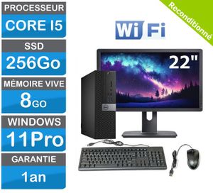 PC bureau reconditionné Dell Optiplex 3040 SFF - i5 - 16Go - SSD 240Go - Windows 10