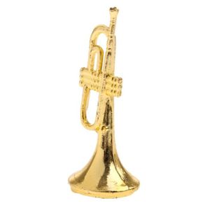 Trombone poupées maison miniature 1//12 scale instrument de musique en laiton