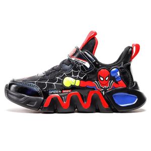 BASKET Spiderman Basket Enfants Chaussures Garçon Été Respirant Noir Chaussures de sport