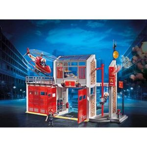 Playmobil 71193 caserne de pompiers transportable- city action