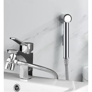 DOUCHETTE - FLEXIBLE MILIWAN Kit Douchette WC - Douchette Toilette WC Douchette WC Kit Complet avec Bidet 1 Douchette pour évier, 1 Inverseur de Robi21