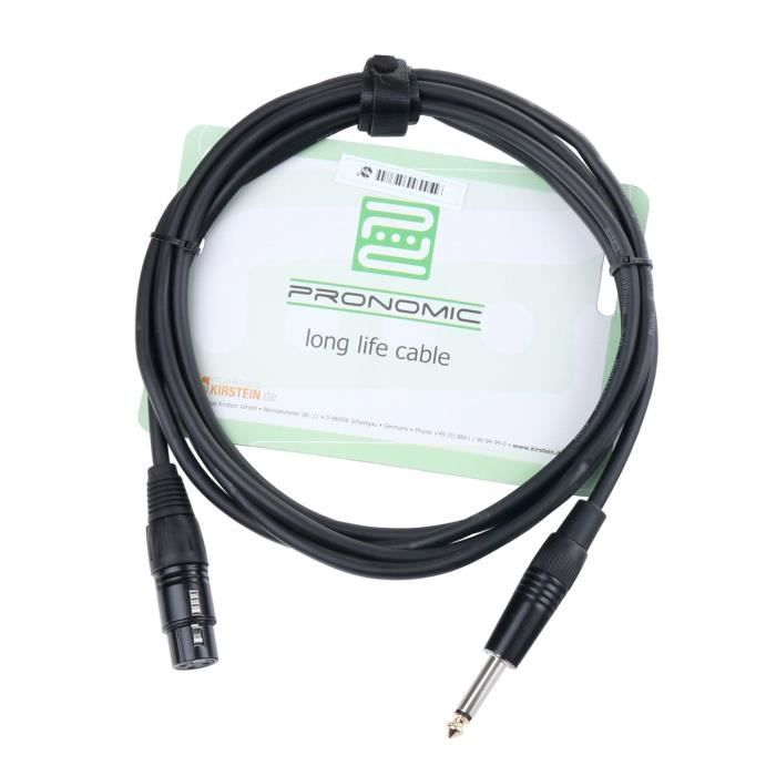 marque generique - Prise jack 3,5 mm 1/8 vers câble audio double fiche mâle  XLR 0,5 m - Câble antenne - Rue du Commerce