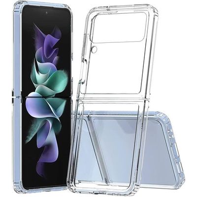 pour Samsung Galaxy Z Flip 4 Coque de téléphone Pliable Transparente, Protection Contre Les Chutes d'airbag aux Quatre Coins, [552]
