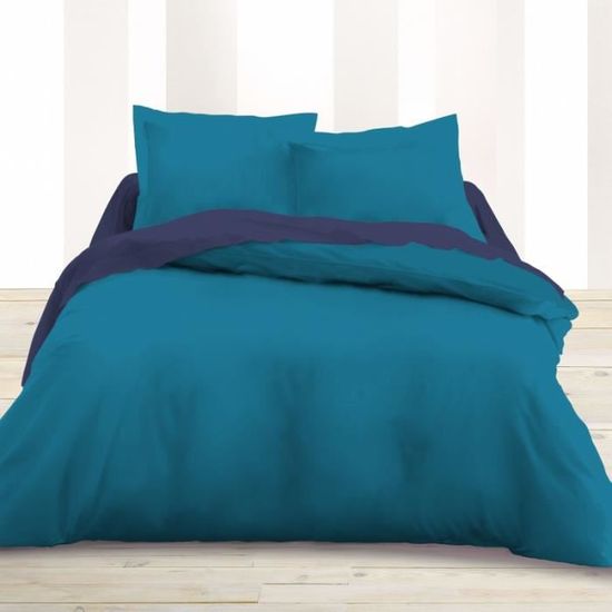 Parure De Lit 4 Pièces 100% Coton – Housse De Couette 220x240 Cm – Qualité Premium 57 Fils/cm² – Certifié OEKO-TEX