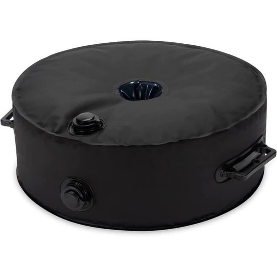 2 Sacs De Lestage Pour Parasol Ou Drapeau - Remplissage Eau/sable (3L), 37 Cm - Stabiliseur Vent Terrasse Plage
