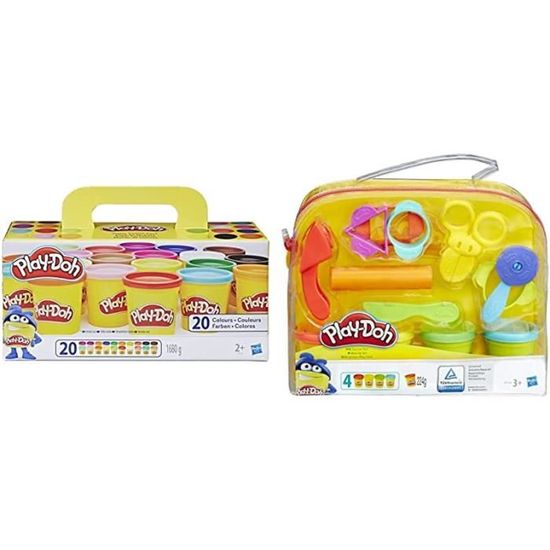 VIPNAJI 24 Pots Pâte à Modeler 50 G – Couleurs Vives + Accessoires, Loisir Créatif Enfant Garçon Fille