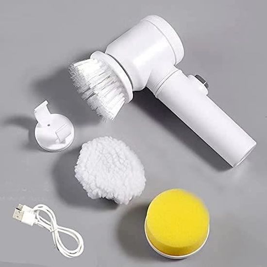 Brosse électrique De Nettoyage De Bouteille En Silicone Remplaçable, Brosse à Téton Rechargeable, 3 Vitesses Pour Bouteilles D'eau, Verres à Vin, Tasses à Thé, Gobelets, Bouchons De Bouteille