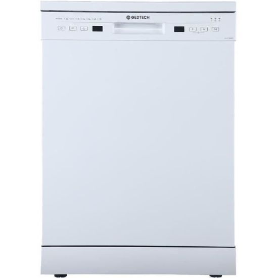 GEDTECH™  GLV1249WH - Lave-vaisselle posable - 12 couverts - 49 dB - Départ différé