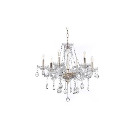 Candelabro de cristal auténtico K9, con 3 anillos