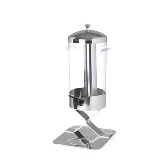 HENDI Fontaine à Jus De Fruits 8 Litres – Distributeur Avec Refroidissement Glaçons, Robinet Anti-Goutte, Réservoir Polycarbonate – Idéal Buffet, Hôtel, Restaurant