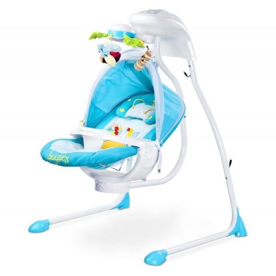 Caretero Bugies Balançoire pour bébé avec siège rotatif et minuteur mobile avec lumières 