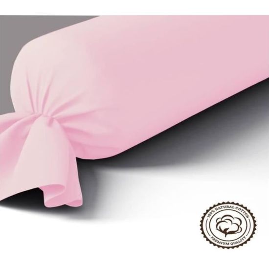 Taie De Traversin STOF Eden - 45x185 Cm, 100% Coton Oeko-Tex - Blanc - Literie Douce Et Confortable