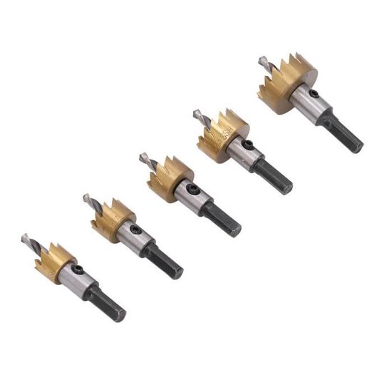 Scie à Trous HSS Bi-métal | Taille 14mm à 22mm | Pour Bois Et Acier | Avec Tonnelles