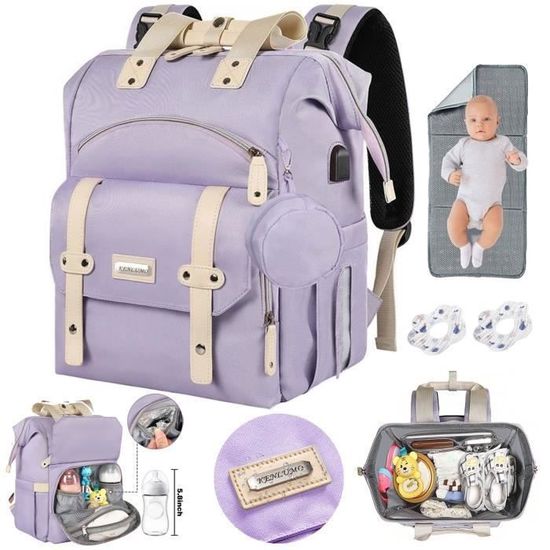 Sac a dos a langer Lekebaby Cdiscount