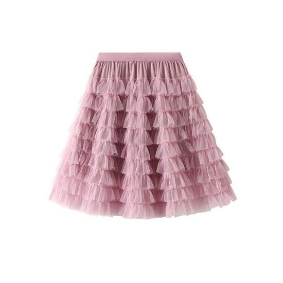 Jupe Tutu Tulle Patchwork à Pois Taille Haute - Noir, Neuve Avec étiquettes