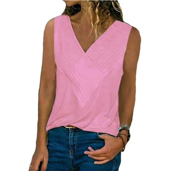 Tee shirt femme sans manche best sale
