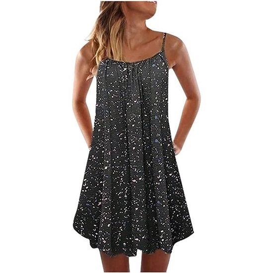 Robe Longue Soleil Like Grace - Taille Inconnue (plus Size) - Bleu - Coton - Occasion Bon état