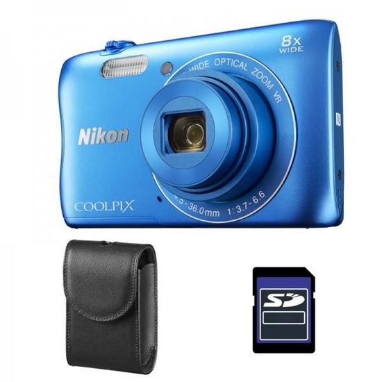 Cadeaux entreprise fin d'année - Appareil photo Nikon Coolpix bleu