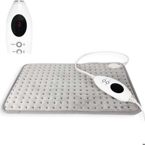coussin chauffant electrique en microfibre polaire pour le dos les epaules le cou ou les jambes 6 niveaux de temperature cdiscount electromenager