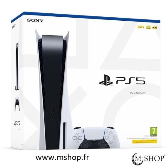 Console de salon - Sony - PlayStation 5 - 825 Go - Edition Standard - Blanc