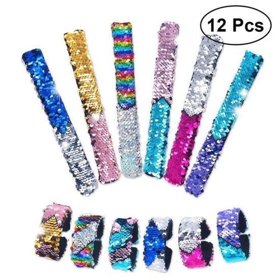 Haohai 15 Bracelets Jelly à Paillettes – Or, Rose, Argent – 6,5 Cm, Pour Fête, Anniversaire, Cadeau Fille