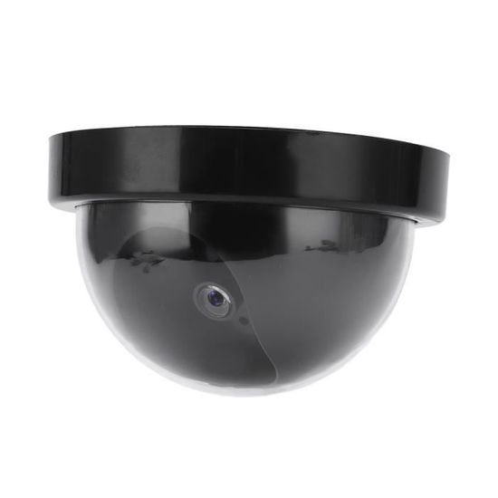 Fausse Caméra De Sécurité Avec LED Rouge Clignotante - Dôme Réaliste, Dissuasion Pour Maison/magasin - 1