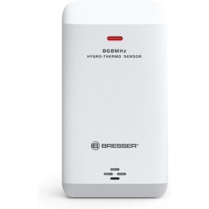 Bresser Thermomètre De Piscine Pour Mesurer La Température De L'eau, Utilisable Comme Capteur Supplémentaire Pour Certaines Stations Météorologiques Bresser Ou Comme Solution Autonome, Blanc