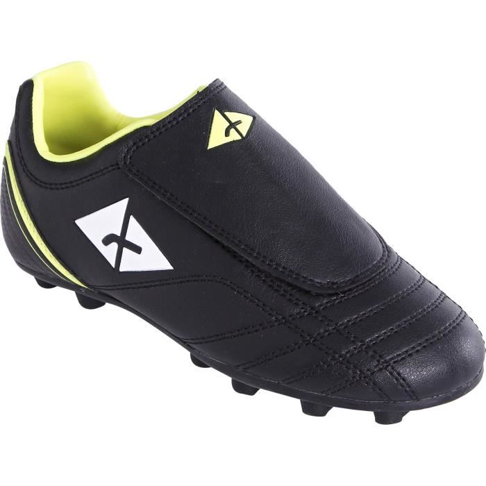 ATHLITECH Chaussures de football FG 104 KD - Terrain sec - Enfant - Noir
