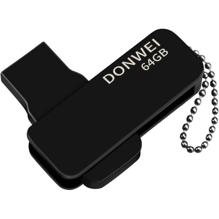 Clés USB 64 Go Lot De 2 - Métal étanche, USB 2.0, Format FAT32, Compatibles PC, TV, Voiture - 6