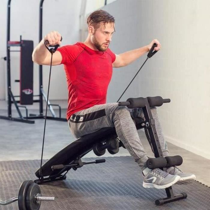 YIDS Banc de musculation pliable pour abdominaux et dorsaux - Charge max 100kg