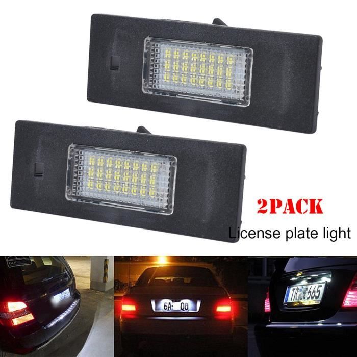 éclairage de la plaque d'immatriculation LED pour BMW 1er E81 E87 F20 3er E46 6er E63 F12 F13 Z4 E89_GYROPHARE_bubizhwo1834