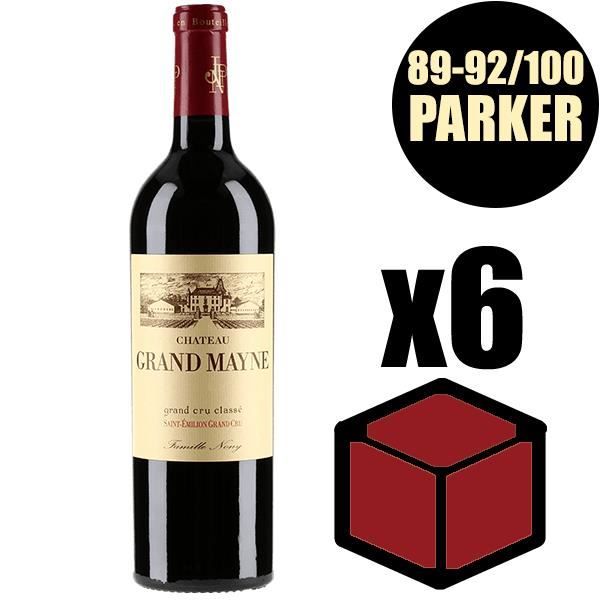 X6 Château Grand-Mayne 2014 75 cl AOC Saint-Emilion Grand Cru Classé Rouge Vin Rouge
