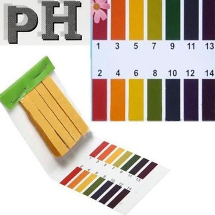 Papier PH Testeur Piscine Aquarium Hydroponique Test de 1 a 14 - 80 Languettes