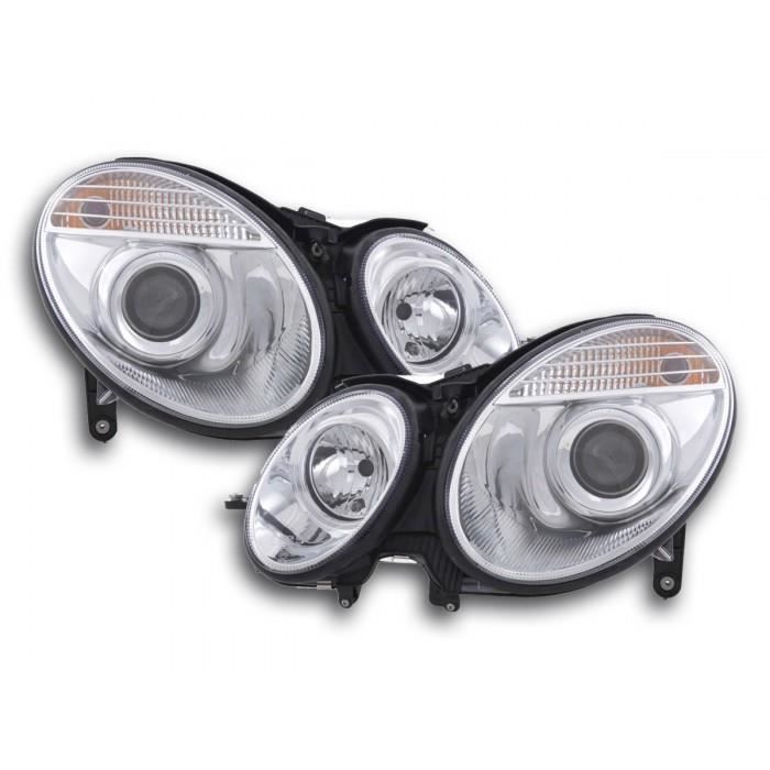 Phares pour Mercedes-Benz Classe E (type W211), An: 02-06, chrome