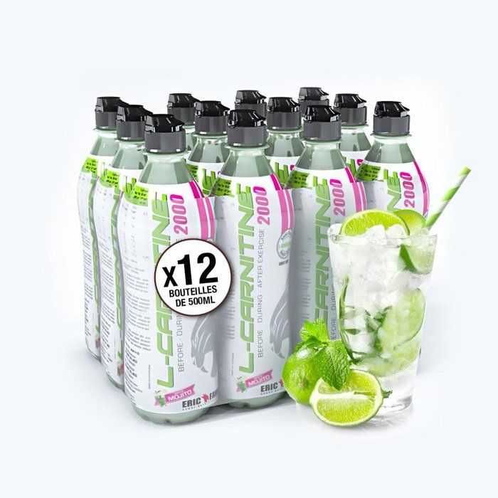 Eric Favre - Boisson L-Carnitine - Boissons - Mojito - Pack de 12 unités