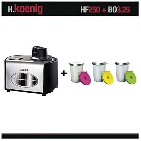H. Koenig HF250 Sorbetière rafraîchissant et récipients