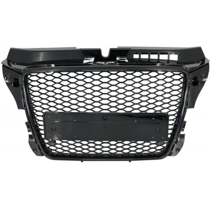 Calandre Pour Audi A3 8P Facelift RS Design Honeycomb Noir Brillant Couvertures PDC